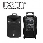 Denn SE-636UR (HH) 12 inch Recording AC / DC Portable Trolley PA Voice Record System With UHF Wireless Mic